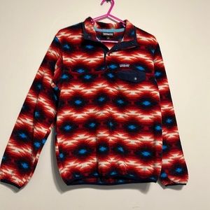 Aztec print Patagonia synchilla pullover size small
